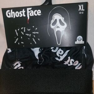 Ghost Face Black & White Boxer Brief XL